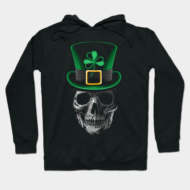 St patrick Skull Hoodie by albertocubatas